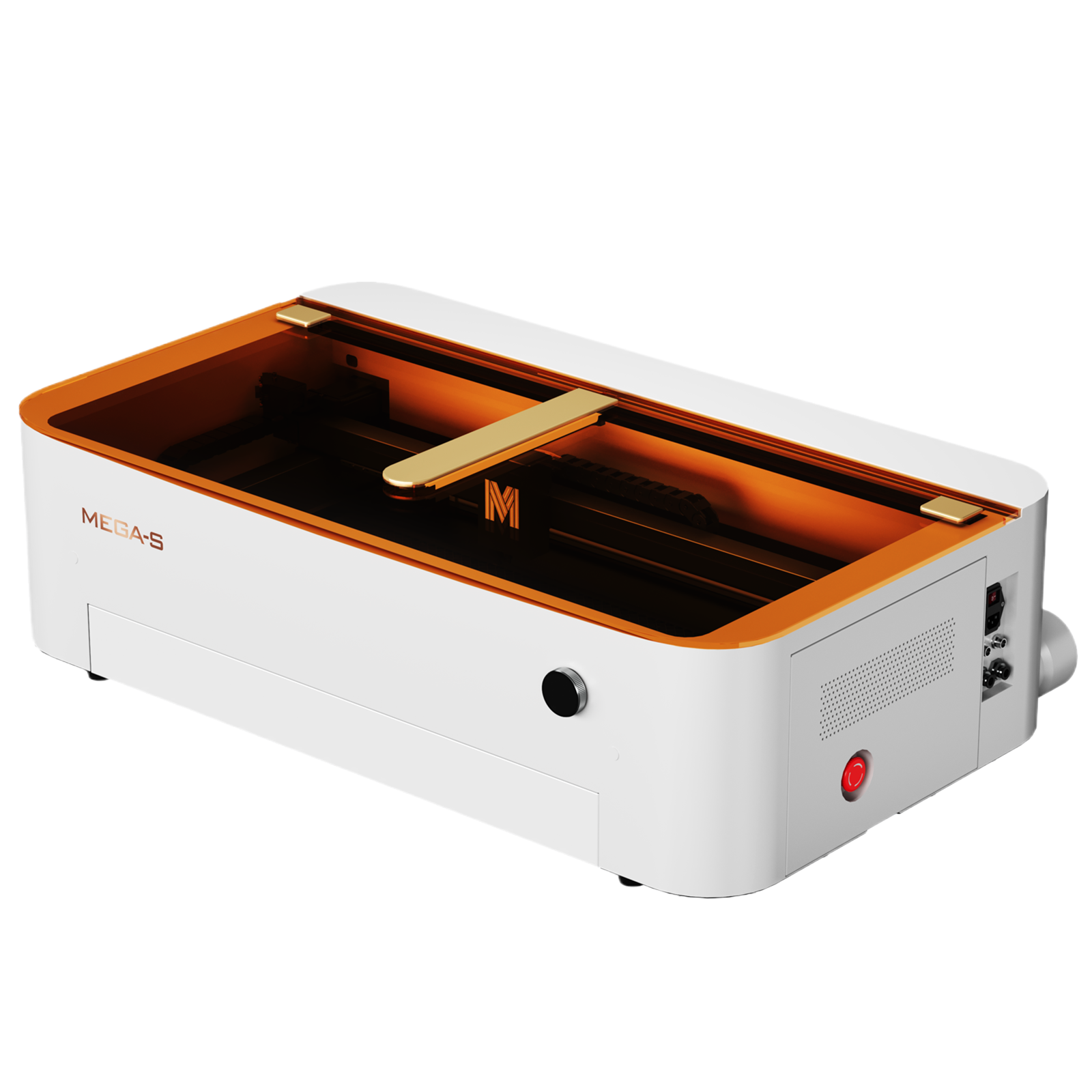 Monport MegaS – Mise à niveau de la série Mega : graveuse et découpeuse laser CO₂ 70 W avec précision intelligente