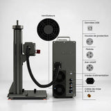 Monport GPro 200W MOPA Machine laser à fibre Vision – Avec système de vision pour un positionnement automatique, une gravure métallique précise et un marquage laser