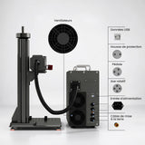 Monport GPro 100W MOPA Machine laser à fibre Vision – Avec système de vision pour un positionnement automatique, une gravure métallique précise et un marquage laser