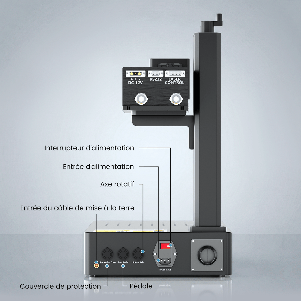 Monport 6W Graveur et Marqueur Laser UV