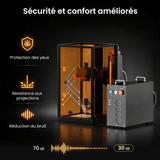 Monport Boîtier de gravure laser pour les lasers à fibre GT & GPro (avec interrupteur de sécurité porte)