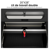 Monport 60W Machine à graver laser CO2 & Cutter (700 x 500mm) Surface de gravure avec autofocus