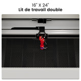 Monport 60W Machine à graver laser CO2 & Cutter (600 x 400mm) Surface de gravure avec autofocus