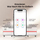 Machine de gravure et de découpe laser CO₂ de bureau Monport Reno 65 Pro (600x400mm) et 65 Pro Vision, équipée d'une caméra HD 8MP et d'une fonction de remplissage automatique intelligente