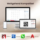 Machine de gravure et de découpe laser CO₂ de bureau Monport Reno 65 Pro (600x400mm) et 65 Pro Vision, équipée d'une caméra HD 8MP et d'une fonction de remplissage automatique intelligente