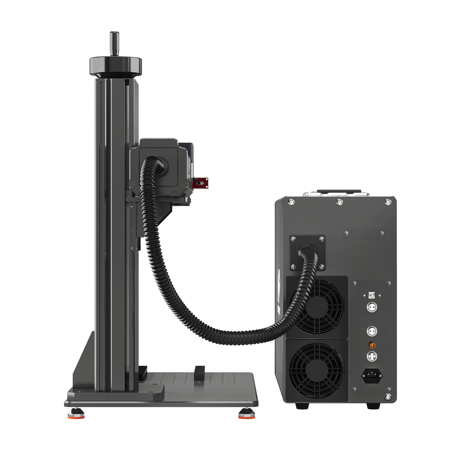 Monport GT 80W Graveur et machine de marquage couleur laser à fibre MOPA séparé avec autofocus – Appareil