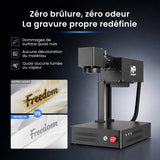 Monport GM 10W PRO Machine de gravure laser UV (gravure intérieure) – Marquage laser UV professionnel avec technologie laser froid 355 nm