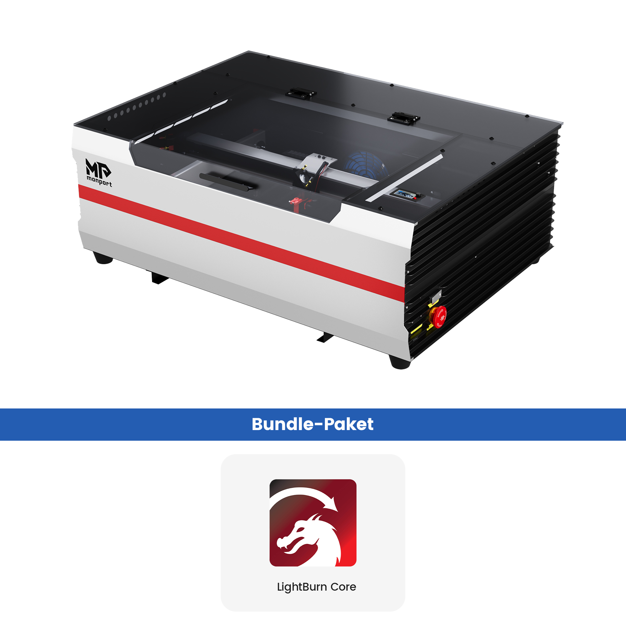 Monport Reno45 Pro 45W Graveuse et découpeuse laser CO2 de bureau (16
