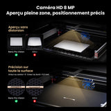 Monport Reno65 Pro Vision 65W – Machine de gravure et de découpe laser CO₂ de bureau (600x400mm) avec caméra HD 8MP, support de mise au point automatique magnétique et système de refroidissement par eau intégré
