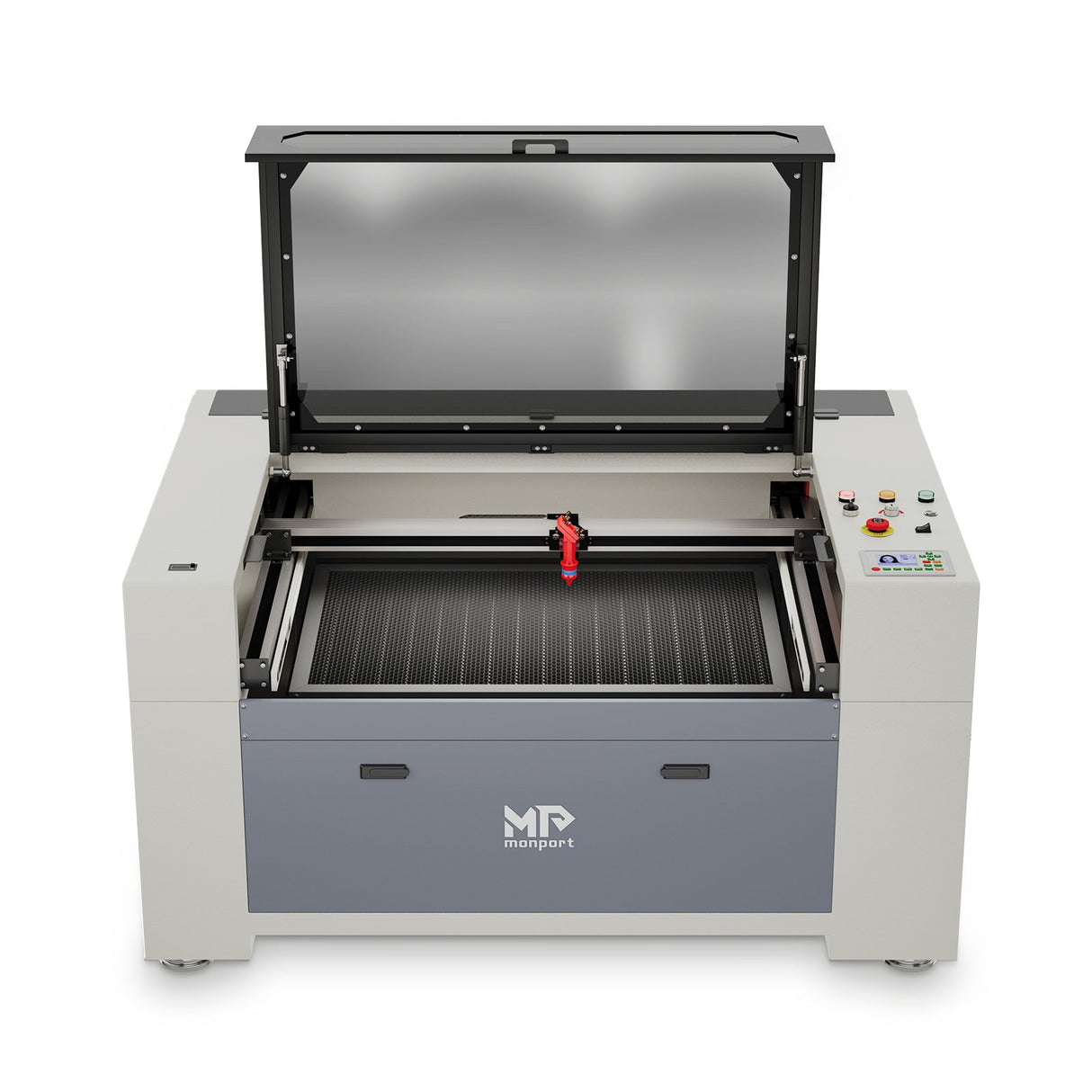 Monport 90W CO2 intégré Système de refroidissement à eau Machine à graver laser & Cutter avec (900 x 600mm) surface de gravure