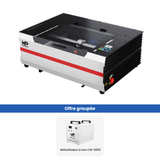 Monport Reno45 Pro 45W Graveuse et découpeuse laser CO2 de bureau (400×300mm) avec un tout nouveau système Mise au point automatique assistée