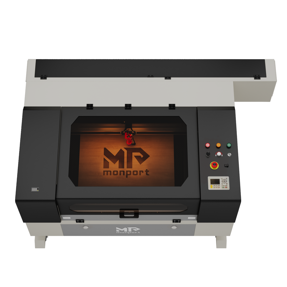 Monport 80W Machine à graver laser CO2 & cutter (500x700mm) avec autofocus et support