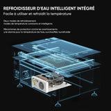 Monport 80W CO2 intégré Système de refroidissement à eau Machine à graver laser & Cutter avec (900 x 600mm) surface de gravure