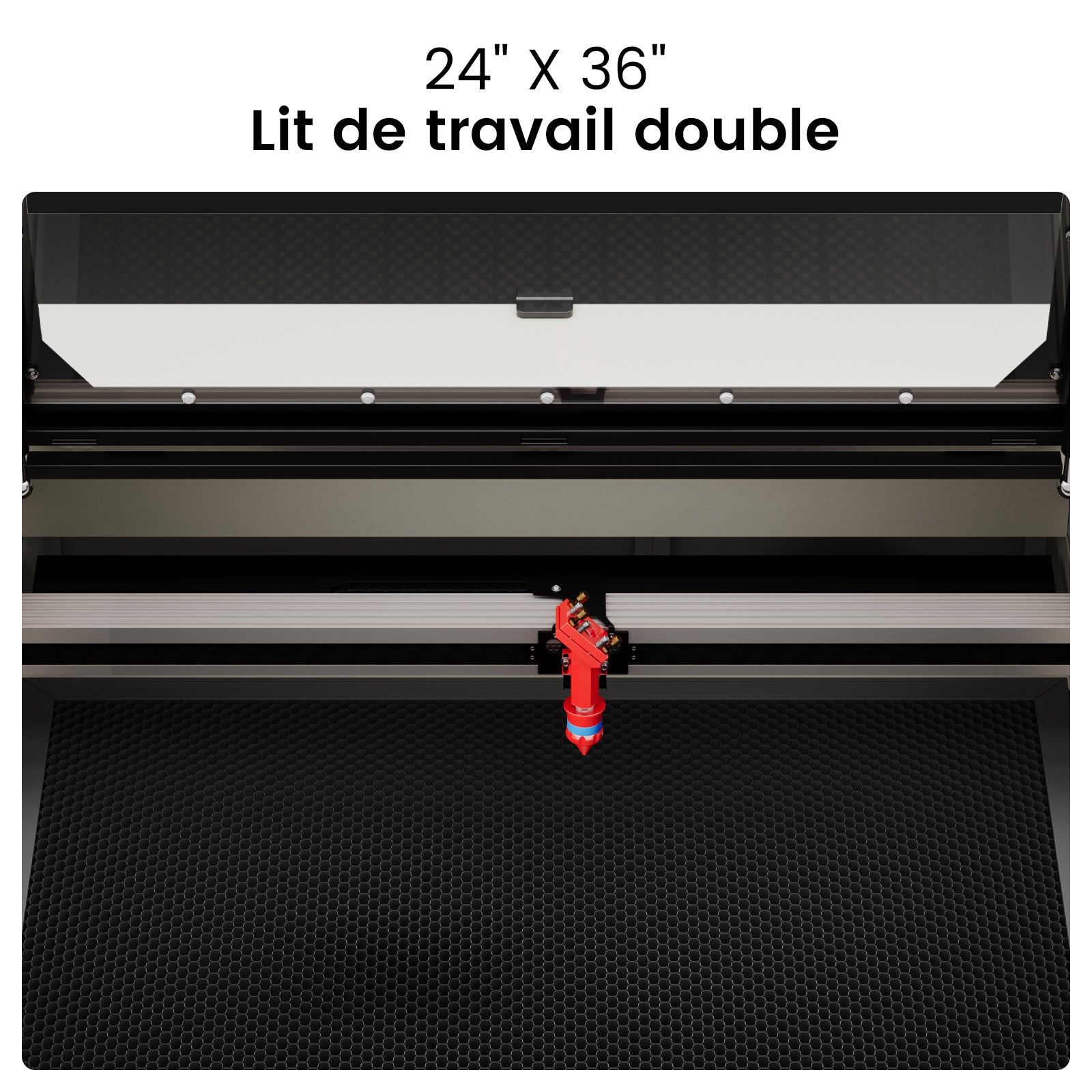 Monport 90W CO2 intégré Système de refroidissement à eau Machine à graver laser & Cutter avec (900 x 600mm) surface de gravure