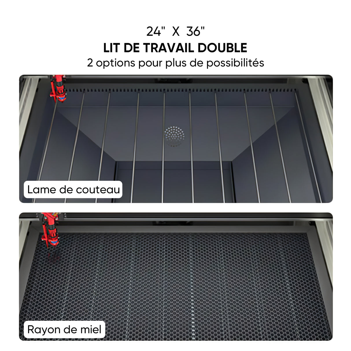 Monport 80W CO2 intégré Système de refroidissement à eau Machine à graver laser & Cutter avec (900 x 600mm) surface de gravure