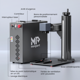 Monport GT 200W Split MOPA & Autofokus-Faserlaser-Gravierer & Farbemarkierungsmaschine