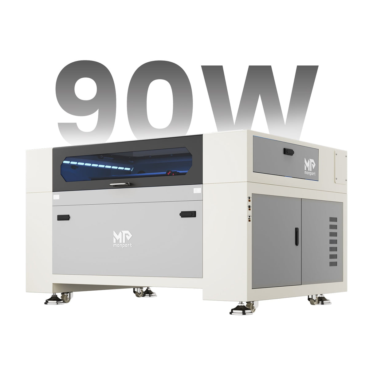 Monport Effi9S Laser CO₂ de gravure et de découpe amélioré 90 W (914 × 610 mm) avec mise au point automatique et refroidisseur d’eau intégré 4,9 (18 avis)