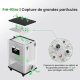 Monport 400W Préfiltres pour purificateur de fumée (10 pièces)