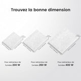 Monport 260W Kit de filtres préliminaires pour extracteur de fumée (1+5+1+1)