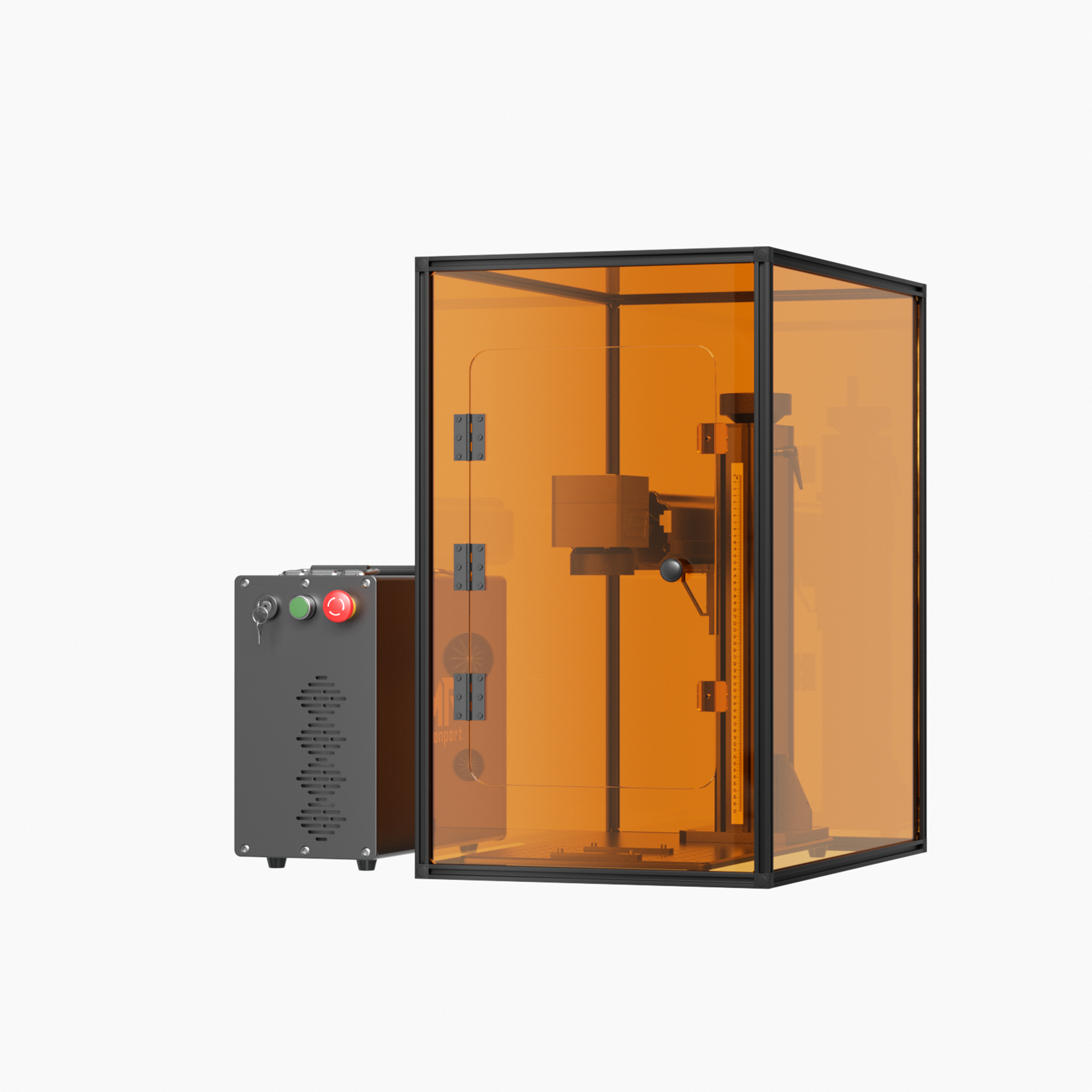 Monport 60W (175 x 175 mm) Machine de marquage et de gravure laser fibre GPro MOPA avec focalisation manuelle