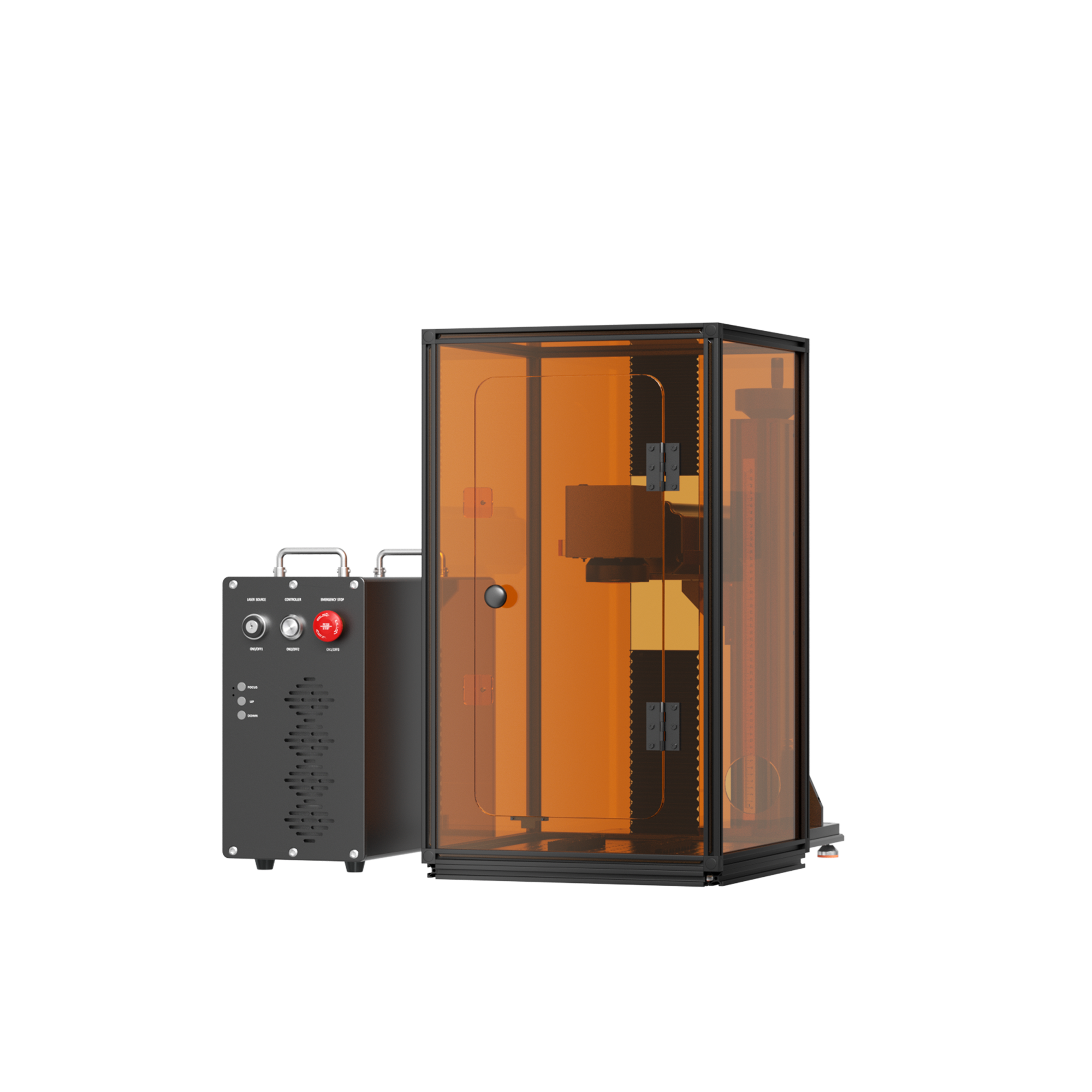 Monport GT 80W Graveur et machine de marquage couleur laser à fibre MOPA séparé avec autofocus – Appareil