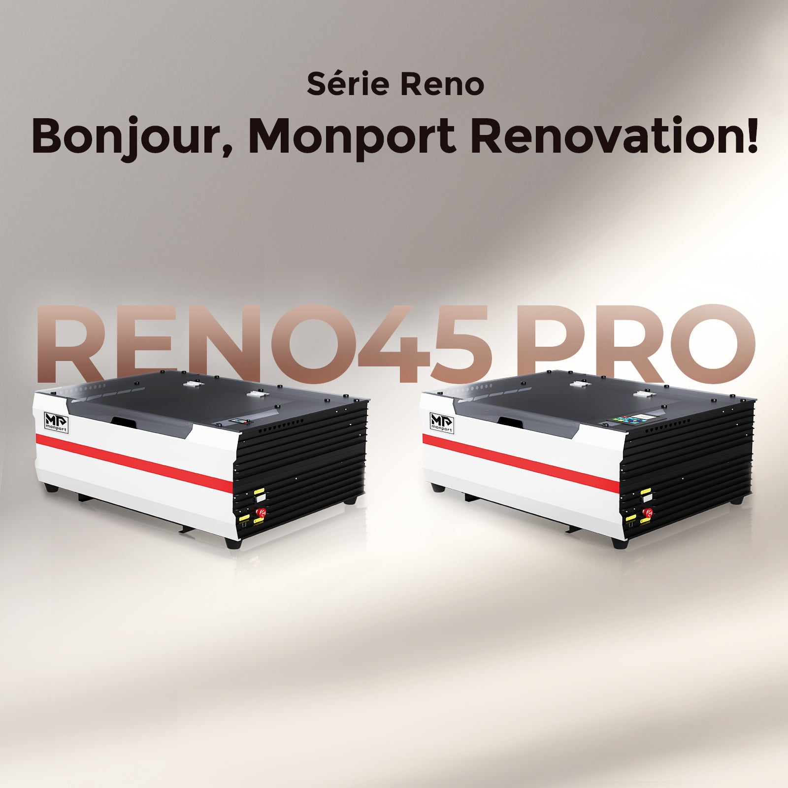 Monport Reno45 Pro 45W Graveuse et découpeuse laser CO2 de bureau (16