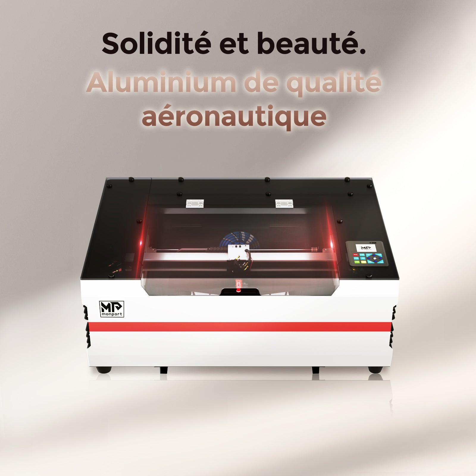 Monport Reno45 45W Graveuse et découpeuse laser CO2 de bureau (16