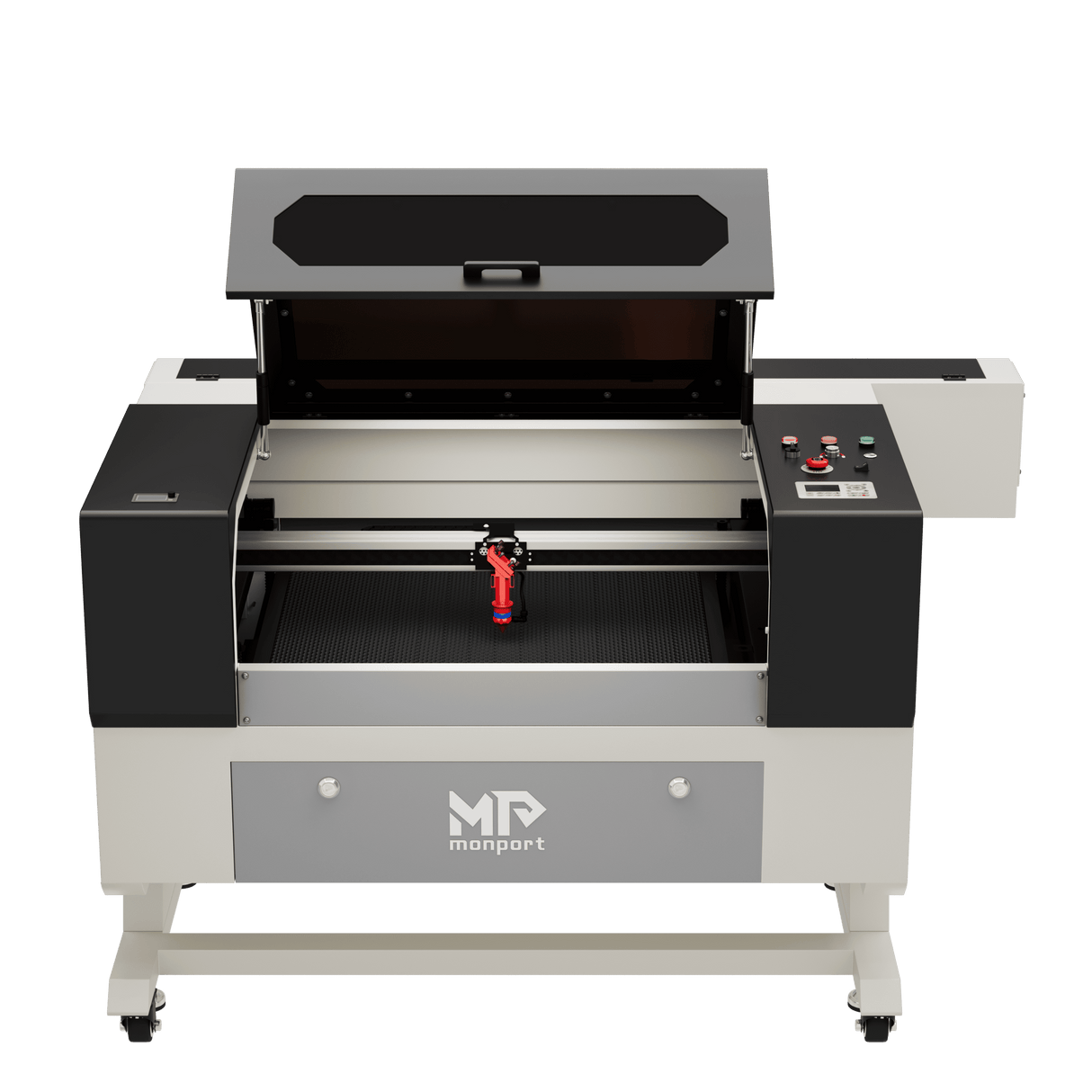 Monport 80W Machine à graver laser CO2 & cutter (500x700mm) avec autofocus et support