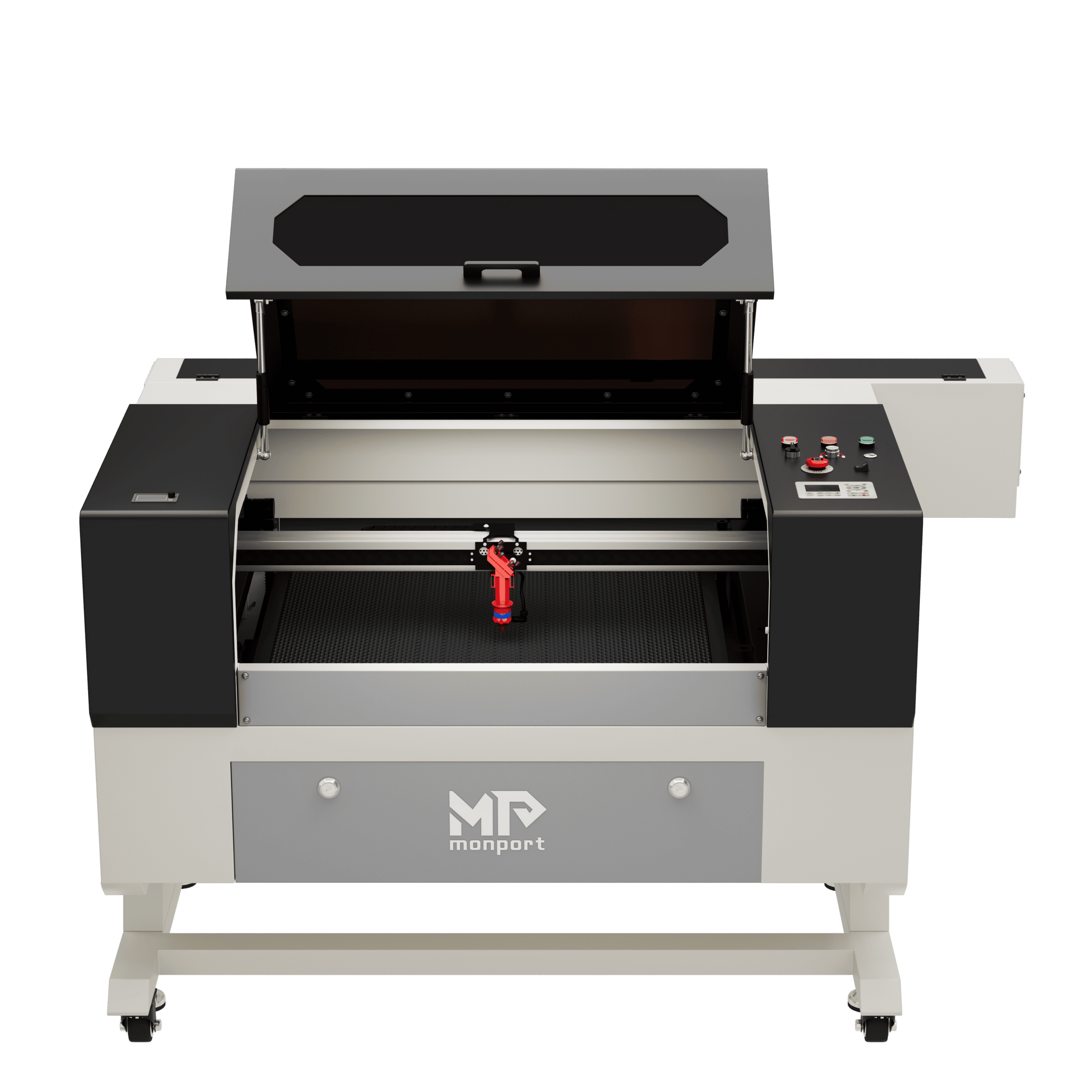 Monport 90W Machine à graver laser CO2 & cutter (500x700mm) avec autofocus et support