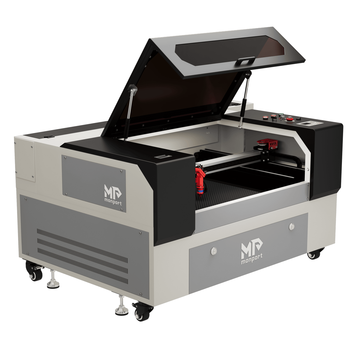 Monport 80W Machine à graver laser CO2 & Cutter (500x700mm) avec autofocus