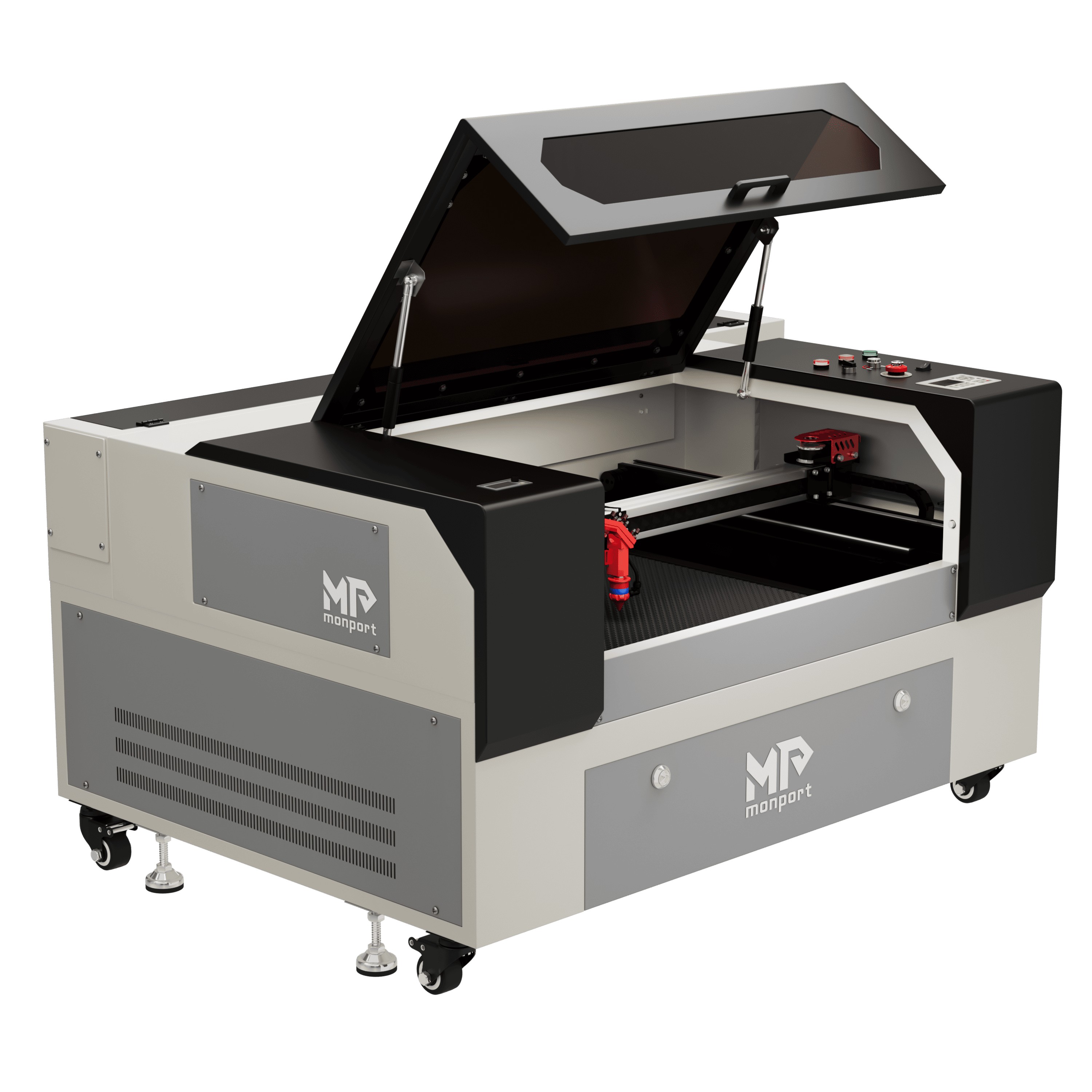Monport 90W Machine à graver laser CO2 & cutter (500x700mm) avec autofocus