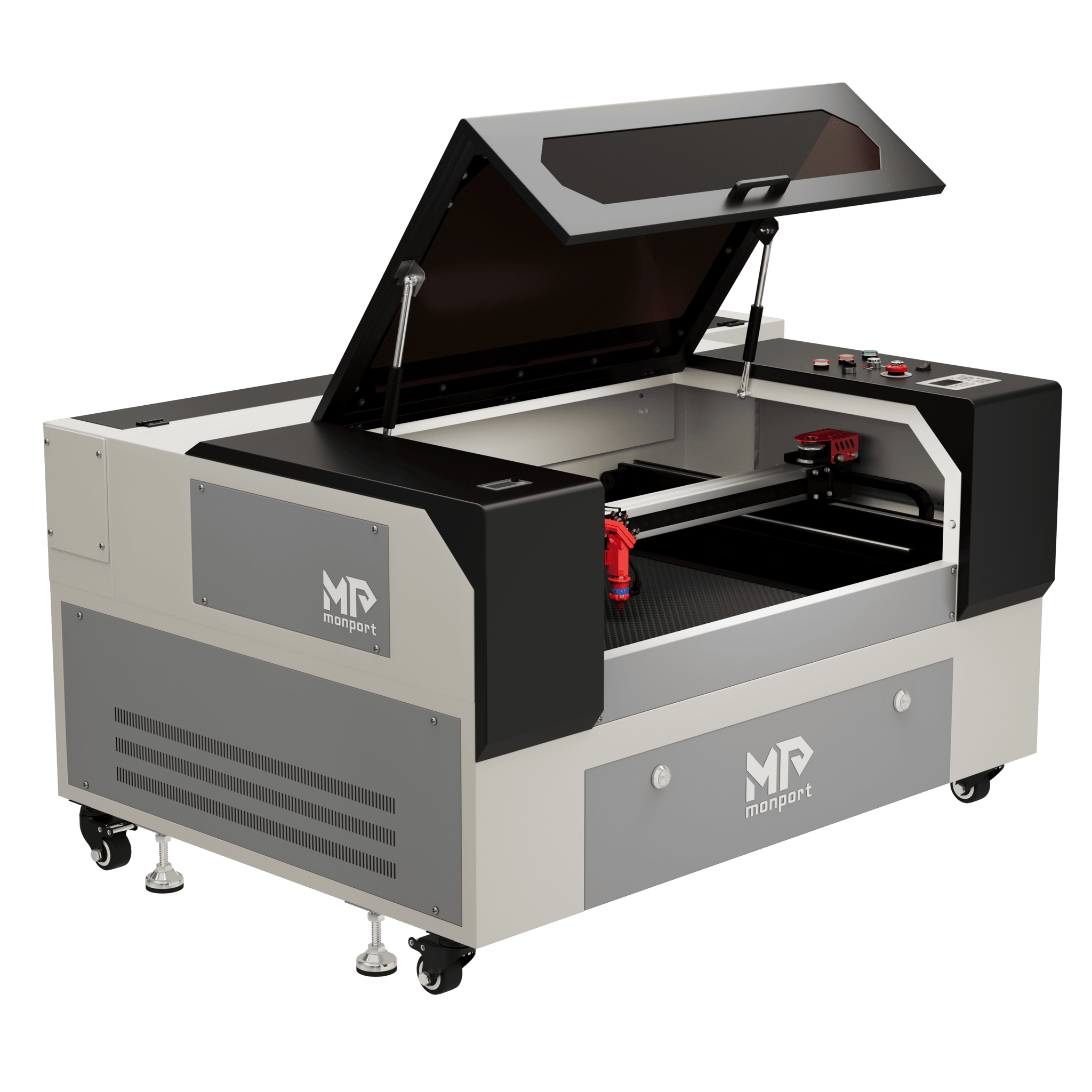 Monport 90W Machine à graver laser CO2 & cutter (500x700mm) avec autofocus