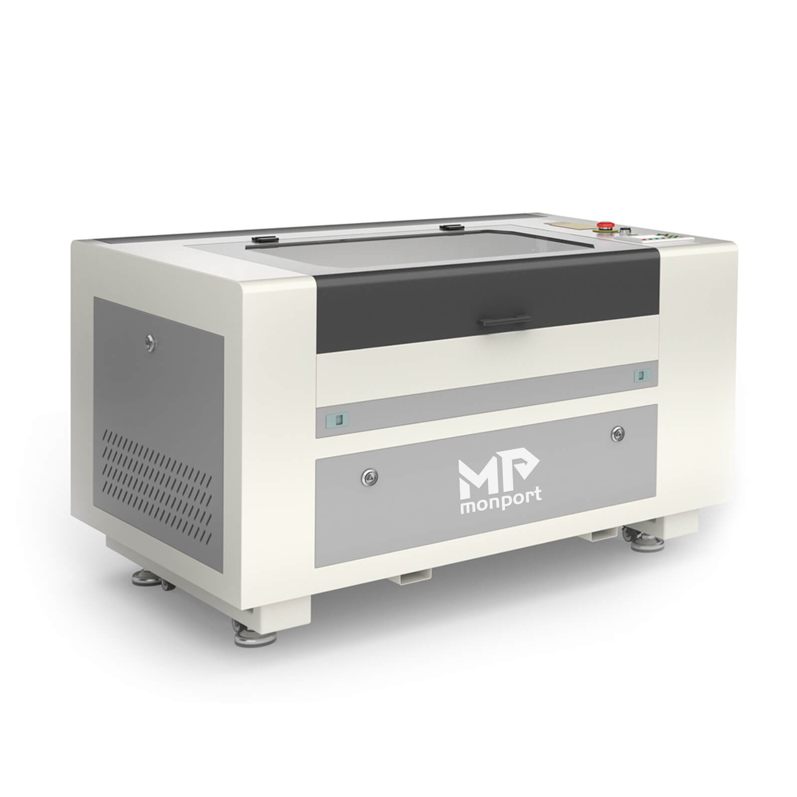 Monport 60W Machine à graver laser CO2 & Cutter (600 x 400mm) Surface de gravure avec mise au point automatique